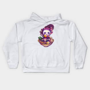 Kawaii Ramen Panda Girl Kids Hoodie